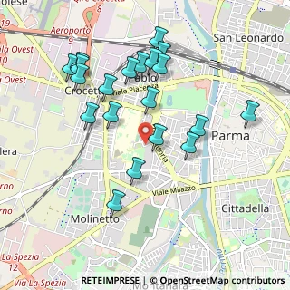 Mappa Viale Giovanni Rasori, 43125 Parma PR, Italia (0.9885)