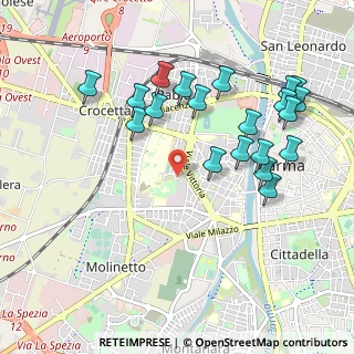 Mappa Viale Giovanni Rasori, 43125 Parma PR, Italia (1.0705)