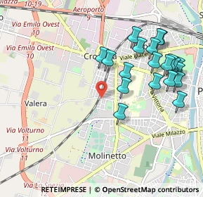 Mappa Via Monsignor Colli Evasio, 43126 Parma PR, Italia (1.0805)