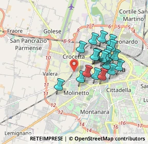 Mappa Via Monsignor Colli Evasio, 43126 Parma PR, Italia (1.503)
