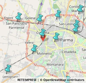 Mappa Via Monsignor Colli Evasio, 43126 Parma PR, Italia (2.63091)