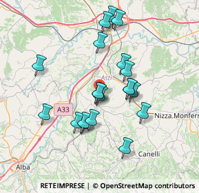 Mappa Via Serramassone, 14055 Costigliole d'Asti AT, Italia (6.492)