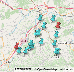 Mappa Via Serramassone, 14055 Costigliole d'Asti AT, Italia (7.31412)