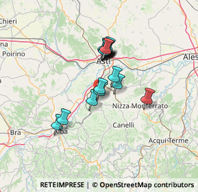 Mappa Via Serramassone, 14055 Costigliole d'Asti AT, Italia (9.98438)