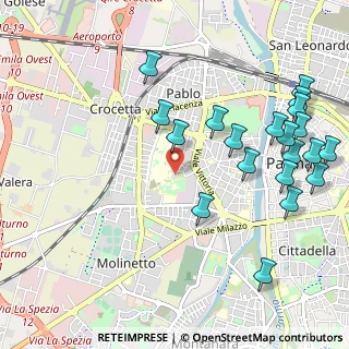 Mappa Via Rusino, 43125 Parma PR, Italia (1.2575)