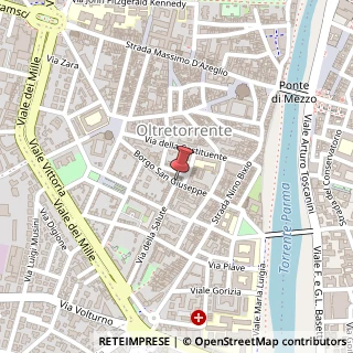 Mappa Borgo s. giuseppe 42, 43100 Parma, Parma (Emilia Romagna)