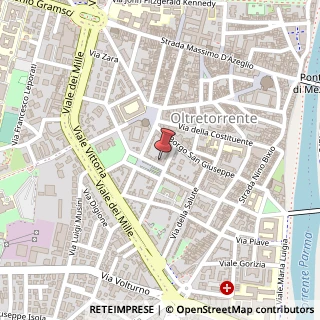 Mappa Piazza Giacomo Matteotti, 21, 43125 Parma, Parma (Emilia Romagna)