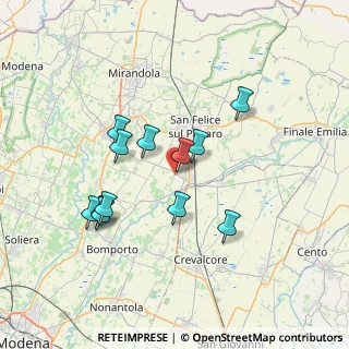 Mappa Via Bottegone, 41031 Camposanto MO, Italia (6.55)