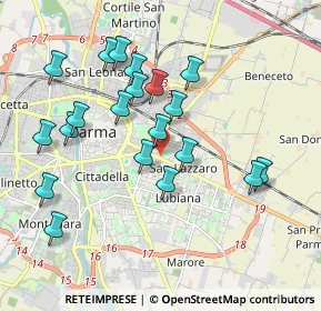 Mappa Via Emilia Est, 43123 Parma PR, Italia (1.899)