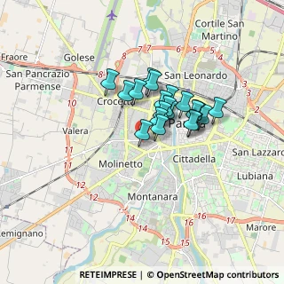 Mappa Via Antonio Gallenga, 43125 Parma PR, Italia (1.1635)