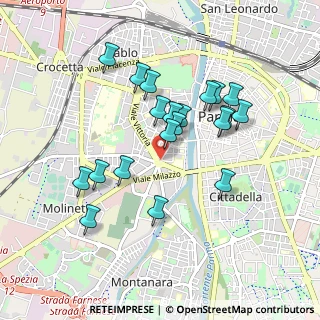 Mappa Piazzale Tomaso Barbieri, 43125 Parma PR, Italia (0.8395)