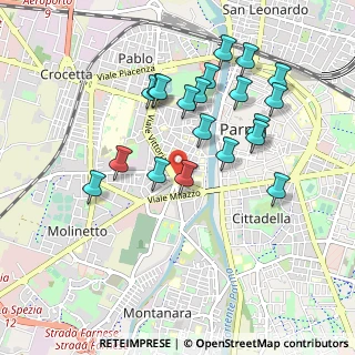 Mappa Piazzale Tomaso Barbieri, 43125 Parma PR, Italia (0.928)