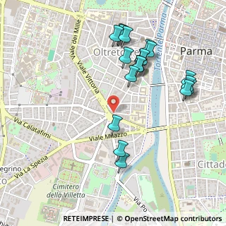 Mappa Piazzale Tomaso Barbieri, 43125 Parma PR, Italia (0.531)