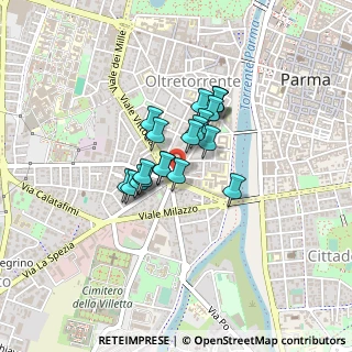 Mappa Piazzale Tomaso Barbieri, 43125 Parma PR, Italia (0.2715)