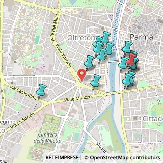 Mappa Piazzale Tomaso Barbieri, 43125 Parma PR, Italia (0.5085)