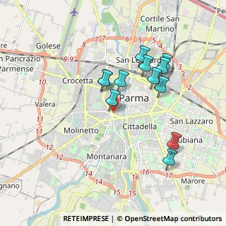 Mappa Piazzale Tomaso Barbieri, 43125 Parma PR, Italia (1.695)