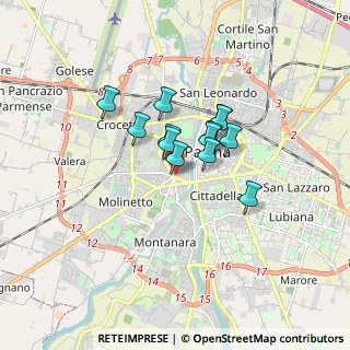 Mappa Piazzale Tomaso Barbieri, 43125 Parma PR, Italia (1.10077)