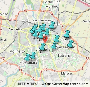 Mappa Stradone Mart. Libertà, 43100 Parma PR, Italia (1.28563)