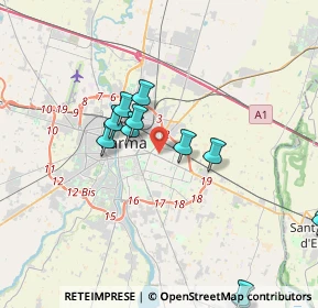 Mappa Via Costantino Dall'Argine, 43123 Parma PR, Italia (4.355)