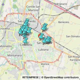 Mappa Via Costantino Dall'Argine, 43123 Parma PR, Italia (1.54667)