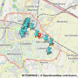 Mappa Via Costantino Dall'Argine, 43123 Parma PR, Italia (1.7725)