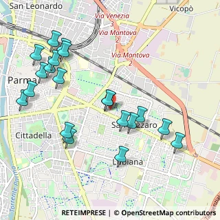 Mappa Via Costantino Dall'Argine, 43123 Parma PR, Italia (1.15)