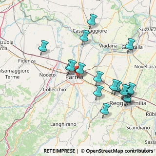 Mappa Via Costantino Dall'Argine, 43123 Parma PR, Italia (16.67647)