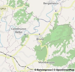 Mappa Via Baldizzone, 14046 Bruno AT, Italia (0.89231)