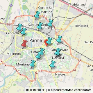 Mappa Via Vincenzo Bellini, 43123 Parma PR, Italia (1.75667)