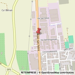Mappa Via San Felice, 28, 41031 Camposanto, Modena (Emilia Romagna)