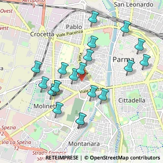 Mappa Via Rava, 43125 Parma PR, Italia (0.999)