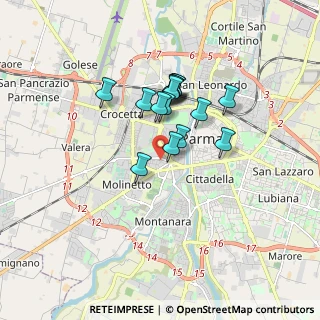 Mappa Via Rava, 43125 Parma PR, Italia (1.284)