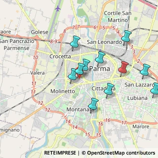 Mappa Via Eugenio Ravà, 43125 Parma PR, Italia (1.87364)