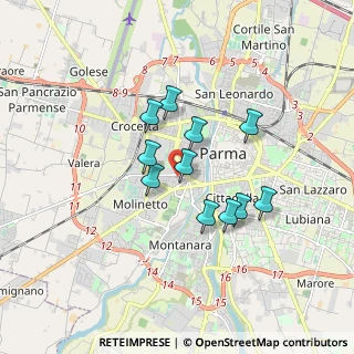 Mappa Via Rava, 43125 Parma PR, Italia (1.33364)