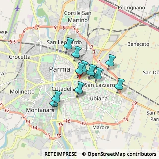 Mappa Via Pierluigi da Palestrina, 43123 Parma PR, Italia (1.15923)