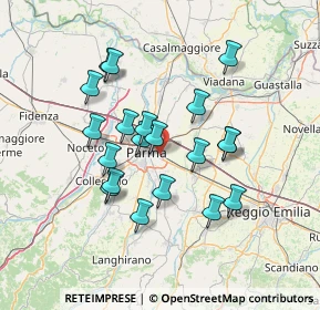 Mappa Via Passo delle Guadine, 43123 Parma PR, Italia (12.4525)