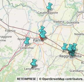 Mappa Via Passo delle Guadine, 43123 Parma PR, Italia (17.38143)