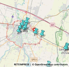 Mappa Via Passo delle Guadine, 43123 Parma PR, Italia (4.4625)