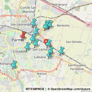 Mappa Via Passo delle Guadine, 43123 Parma PR, Italia (1.62643)
