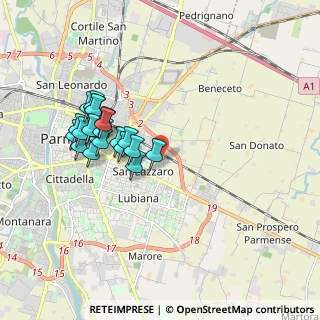 Mappa Via Passo delle Guadine, 43123 Parma PR, Italia (1.7325)