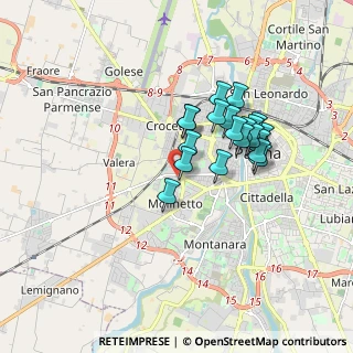 Mappa Via Francesco Zanetti, 43125 Parma PR, Italia (1.4375)
