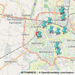 Mappa Via Francesco Zanetti, 43125 Parma PR, Italia (2.40818)