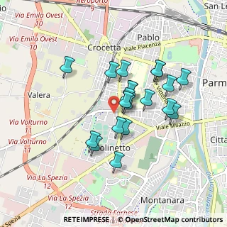Mappa Via Francesco Zanetti, 43125 Parma PR, Italia (0.729)