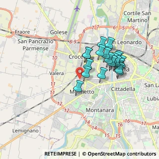 Mappa Via Roberto Rossellini, 43125 Parma PR, Italia (1.5535)