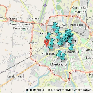 Mappa Via Roberto Rossellini, 43125 Parma PR, Italia (1.5185)