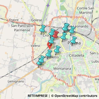 Mappa Via Roberto Rossellini, 43125 Parma PR, Italia (1.38231)