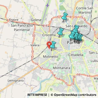 Mappa Via Roberto Rossellini, 43125 Parma PR, Italia (2.09909)