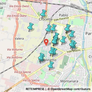 Mappa Via Roberto Rossellini, 43125 Parma PR, Italia (0.8015)