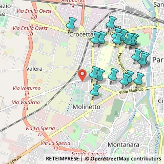Mappa Via Roberto Rossellini, 43125 Parma PR, Italia (1.1765)