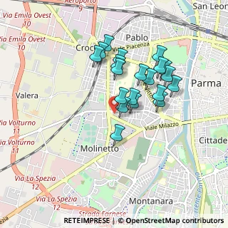 Mappa Via Vincenzo Ferrari, 43125 Parma PR, Italia (0.7585)